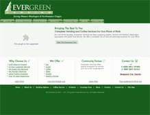 Tablet Screenshot of evergreenvending.com